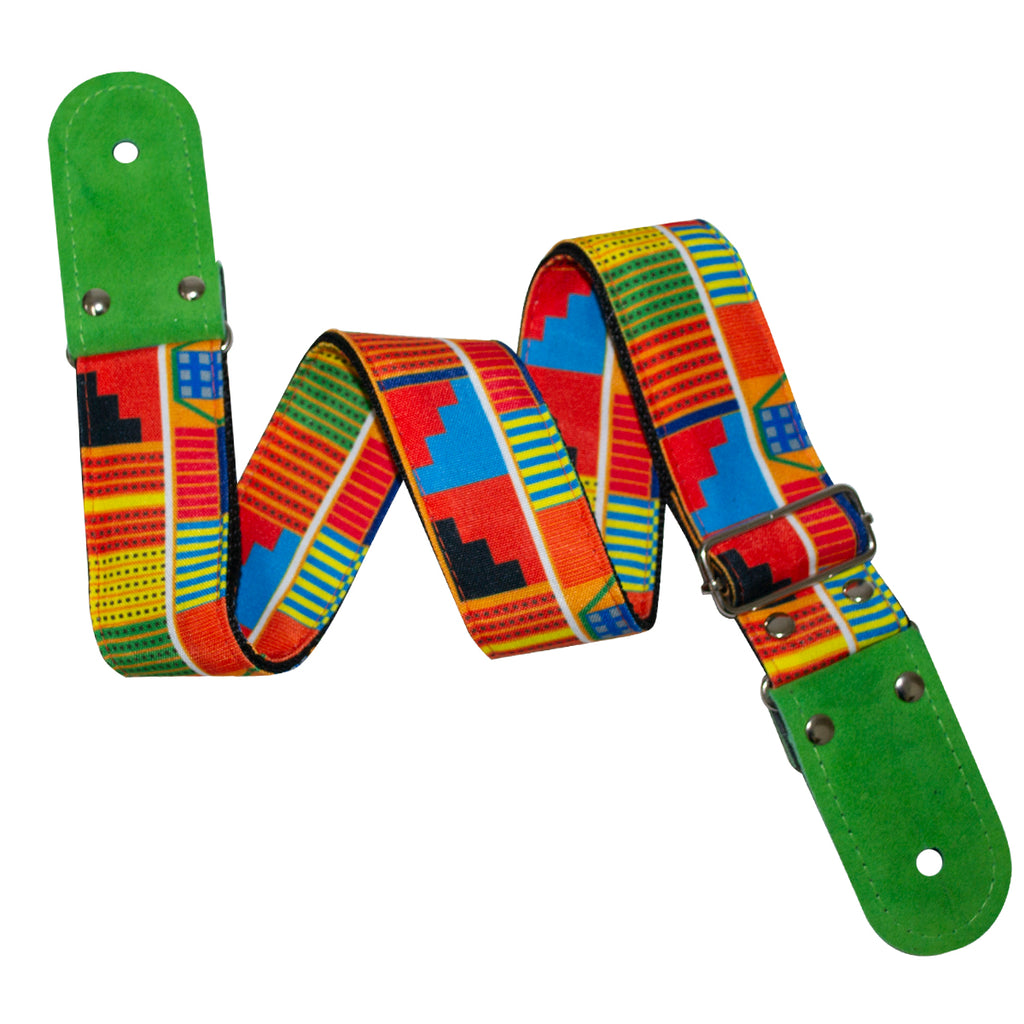 STRAP GUITARRA/BAJO - DISEÑO IMPRESO - STRAP PIRAMIDES