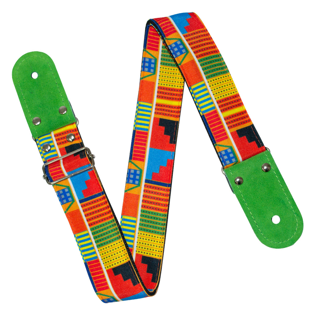 STRAP GUITARRA/BAJO - DISEÑO IMPRESO - STRAP PIRAMIDES