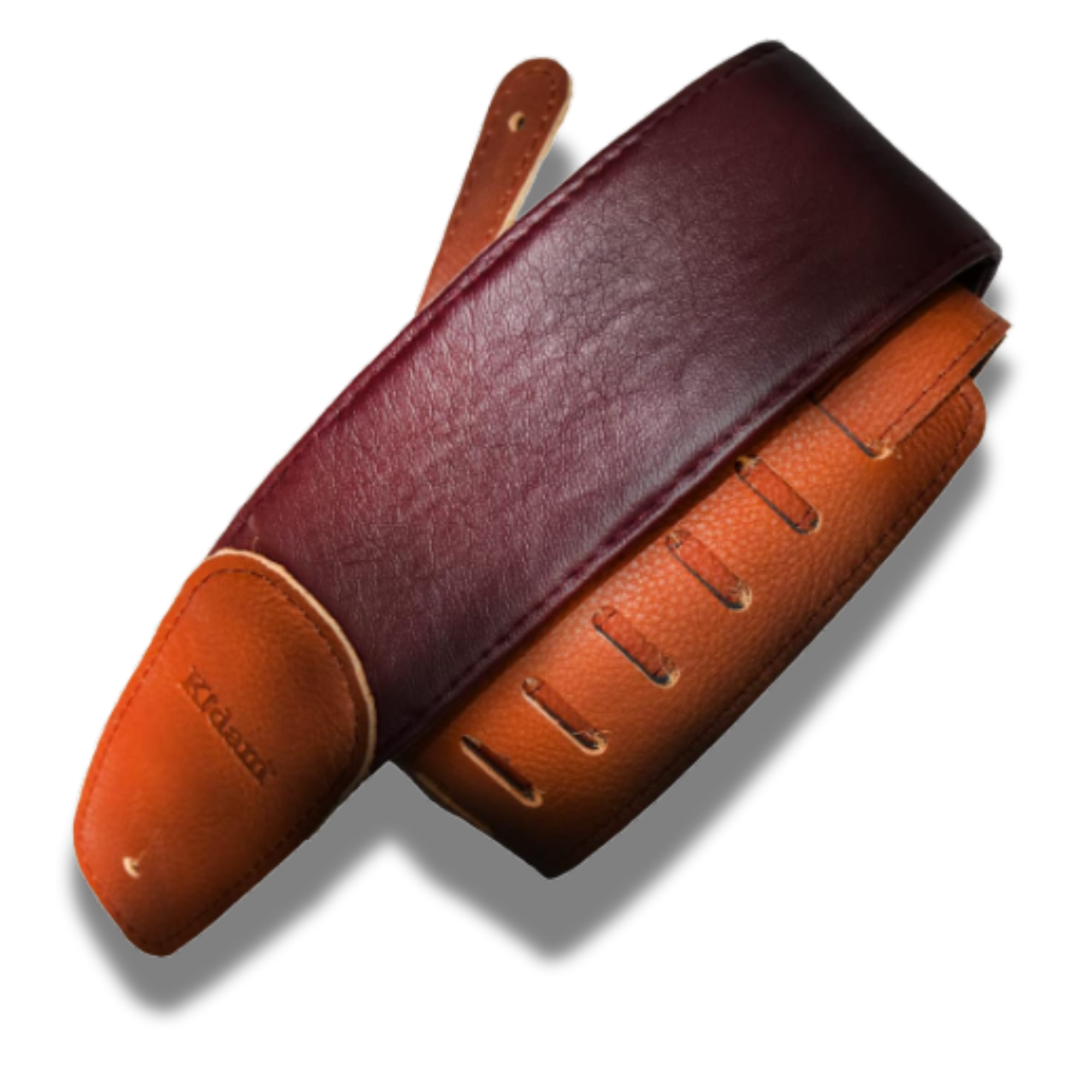 STRAP GUITARRA/BAJO - PIEL MIEL VINO