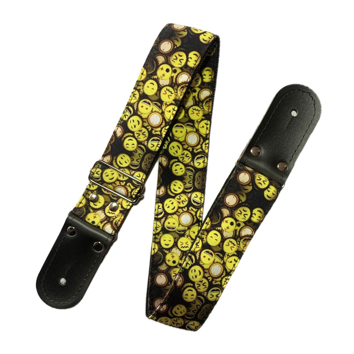 STRAP GUITARRA/BAJO - DISEÑO IMPRESO - STRAP EMOJI FICHAS