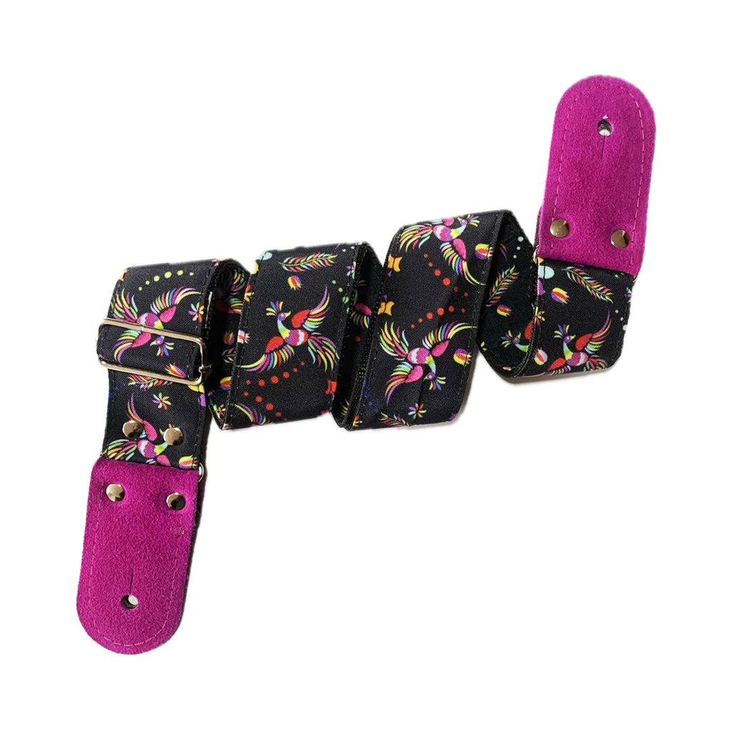 STRAP GUITARRA/BAJO - DISEÑO IMPRESO - STRAP QUETZAL