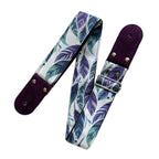 STRAP GUITARRA/BAJO - DISEÑO IMPRESO - PLUMAS COLORIDAS