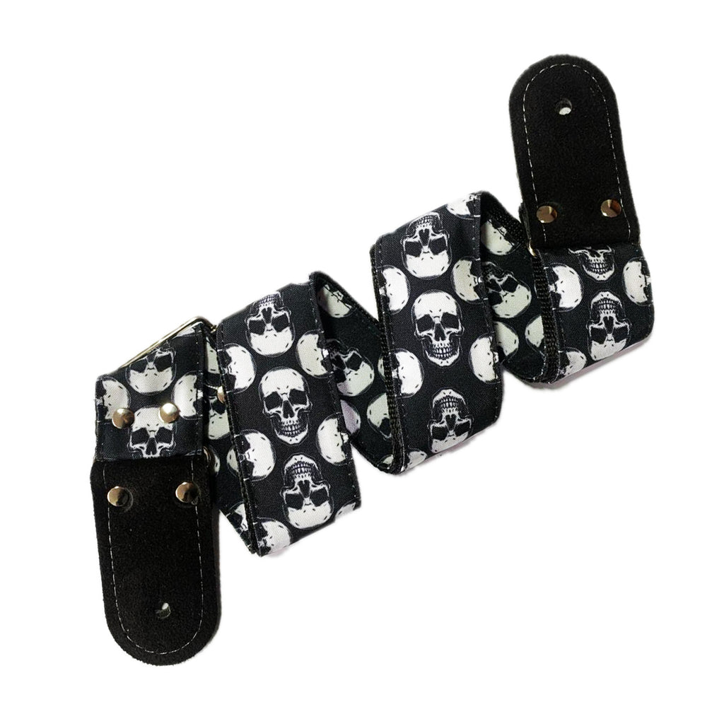 STRAP GUITARRA/BAJO - DISEÑO IMPRESO - STRAP CRANEOS