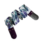STRAP GUITARRA/BAJO - DISEÑO IMPRESO - PLUMAS COLORIDAS