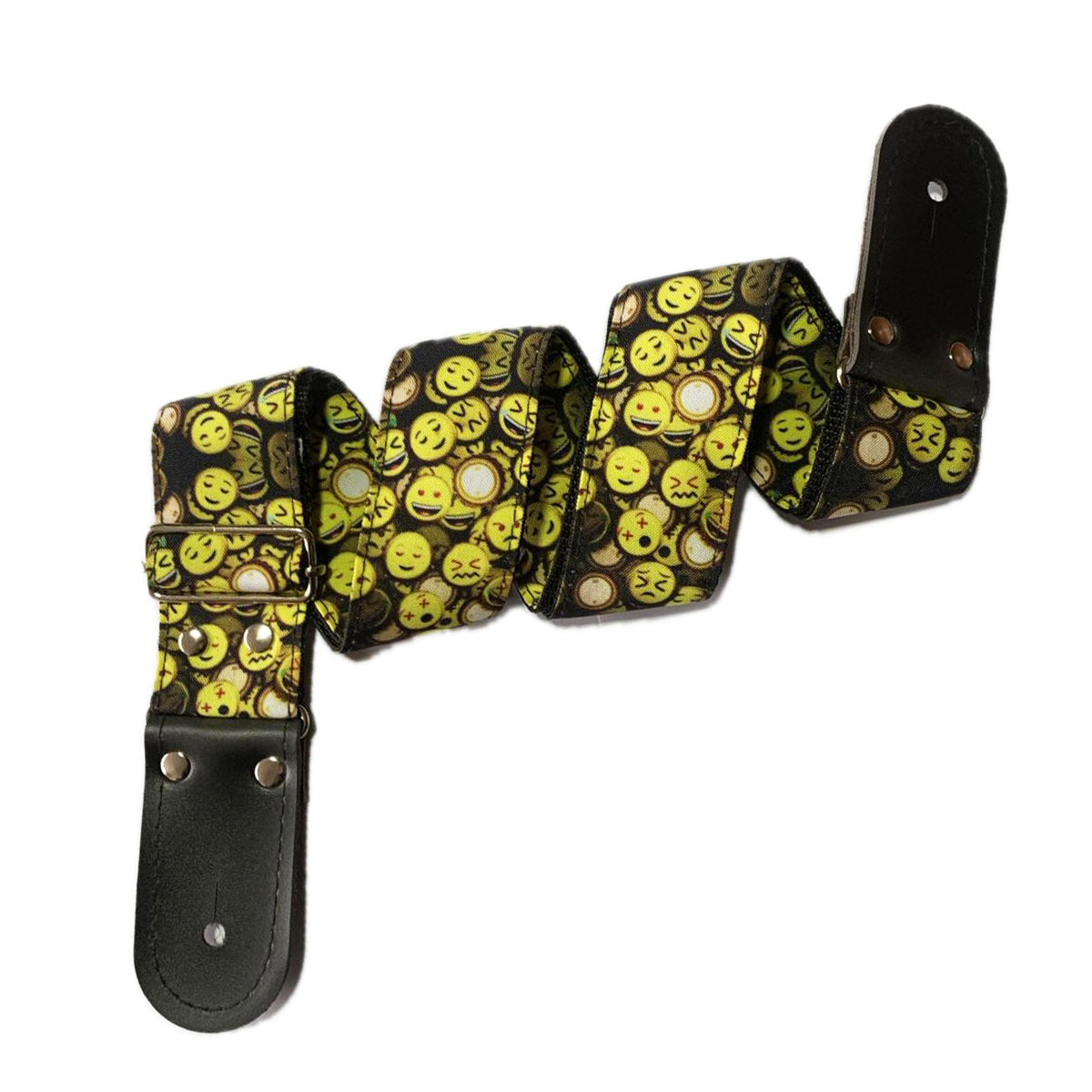 STRAP GUITARRA/BAJO - DISEÑO IMPRESO - STRAP EMOJI FICHAS
