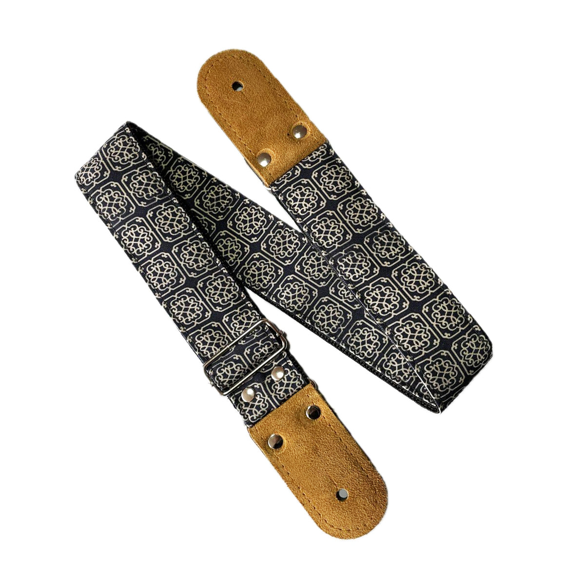 STRAP GUITARRA/BAJO - DISEÑO IMPRESO - STRAP DORADO TABASCO