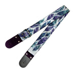 STRAP GUITARRA/BAJO - DISEÑO IMPRESO - PLUMAS COLORIDAS