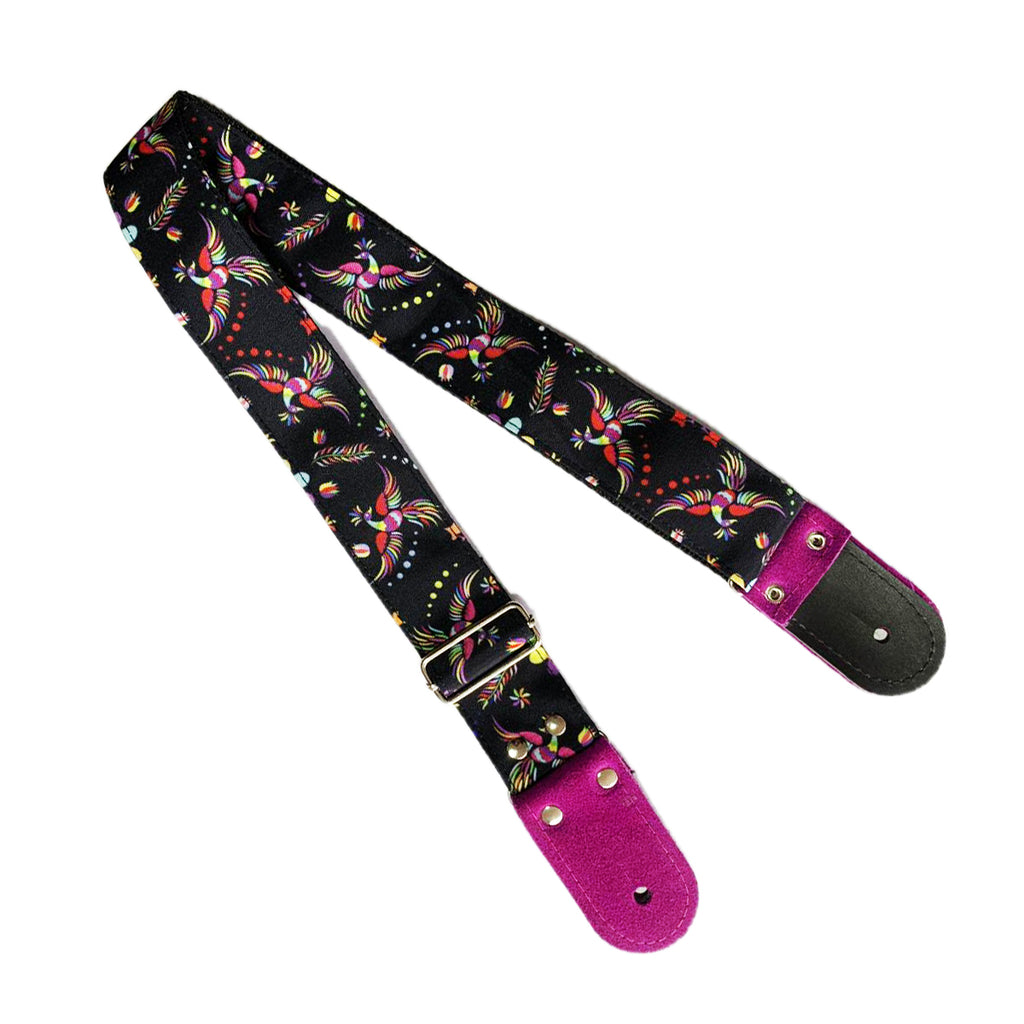 STRAP GUITARRA/BAJO - DISEÑO IMPRESO - STRAP QUETZAL