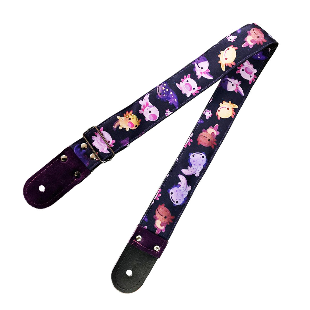 STRAP GUITARRA/BAJO - DISEÑO IMPRESO - AJOLOTE