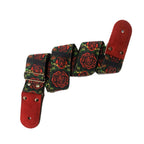 STRAP GUITARRA/BAJO - DISEÑO IMPRESO - STRAP ROSAS GÓTICAS