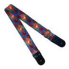 STRAP GUITARRA/BAJO - DISEÑO IMPRESO - STRAP CORAZÓN Y ROSAS