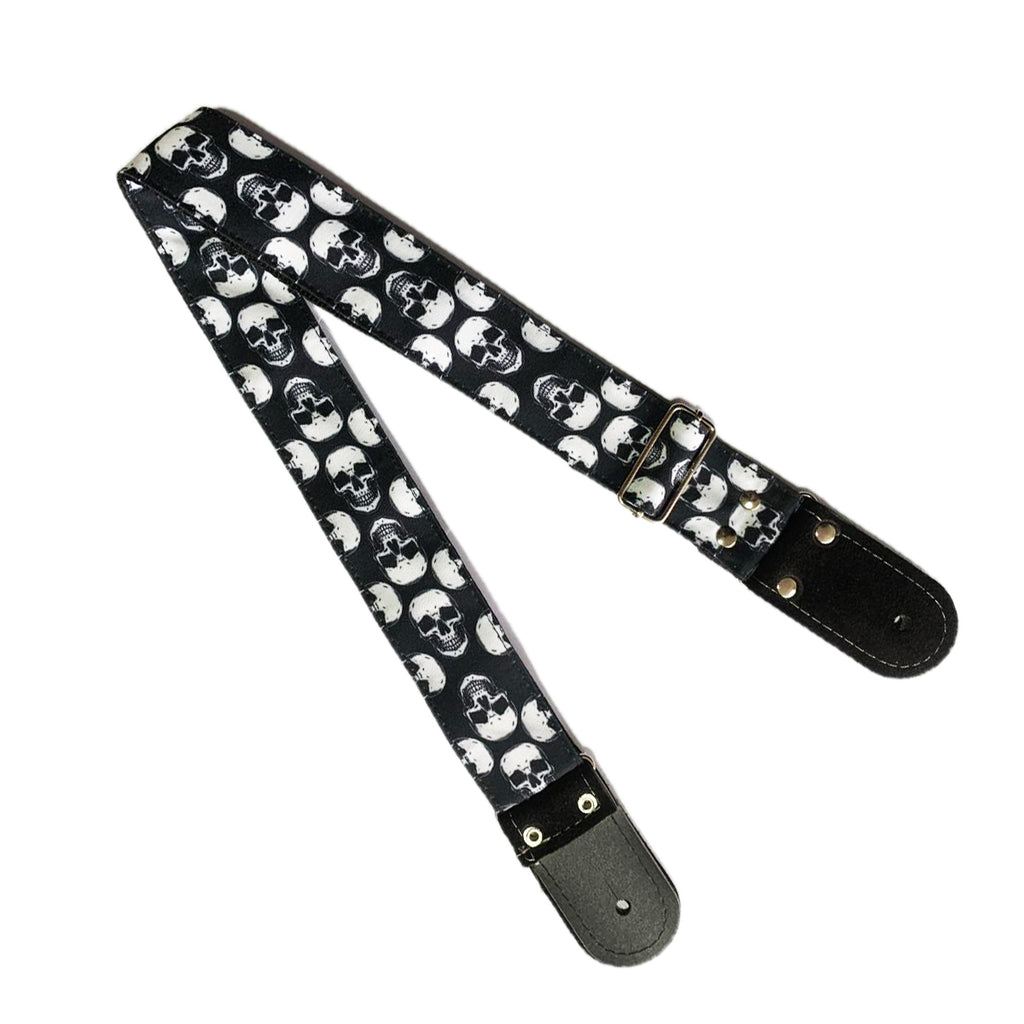 STRAP GUITARRA/BAJO - DISEÑO IMPRESO - STRAP CRANEOS