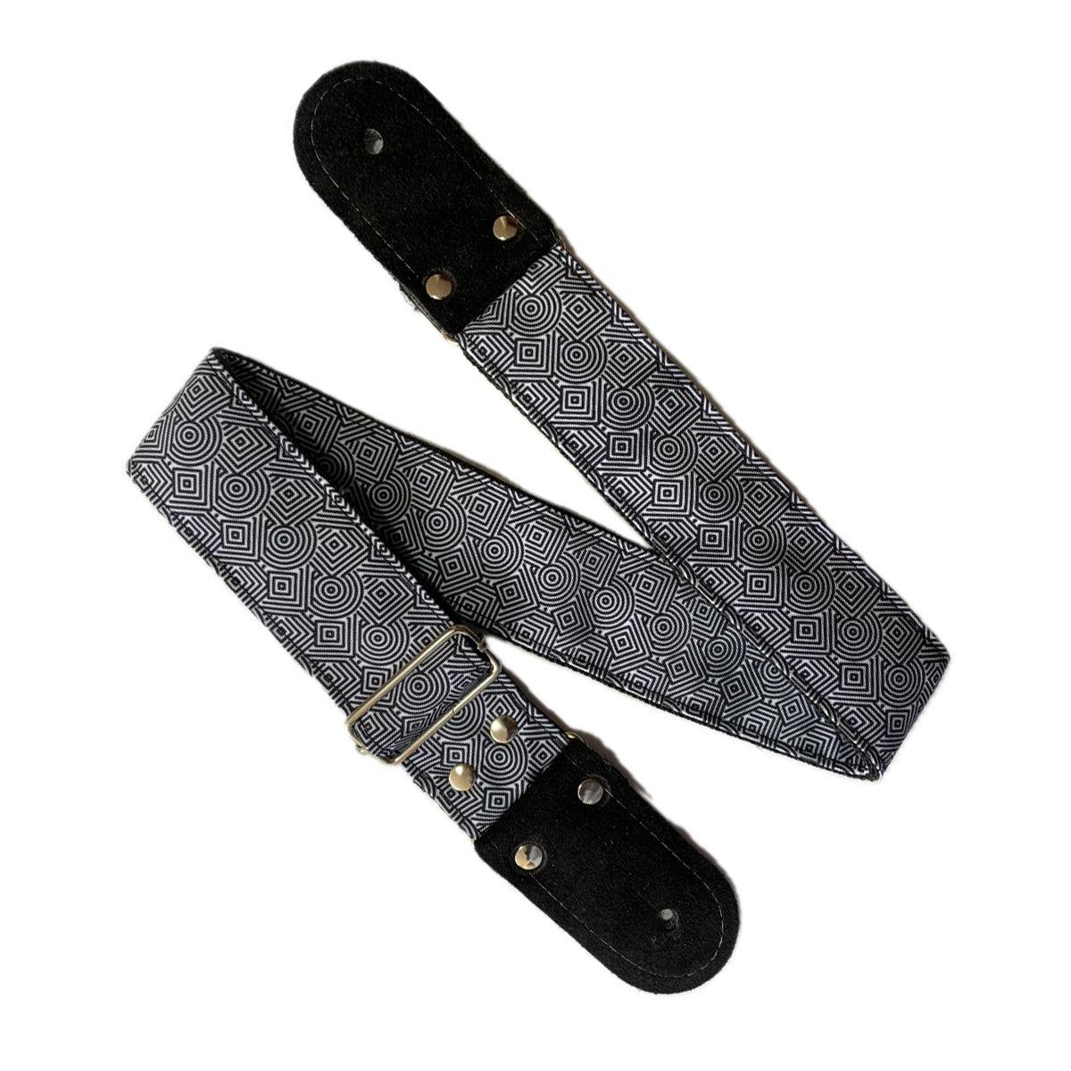 STRAP GUITARRA/BAJO - DISEÑO IMPRESO - STRAP GEOMETRICO RETRO