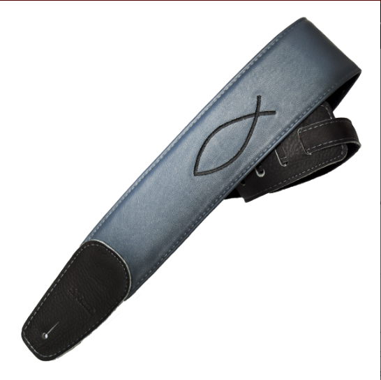 STRAP GUITARRA/BAJO - BORDADO SIGNO CRISTIANO