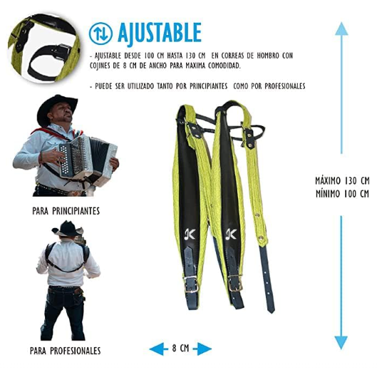 STRAP PARA ACORDEÓN - AMARILLO