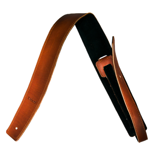 STRAP GUITARRA/BAJO - PIEL MIEL VINO