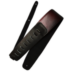 STRAP GUITARRA/BAJO - PIEL VINO NEGRO