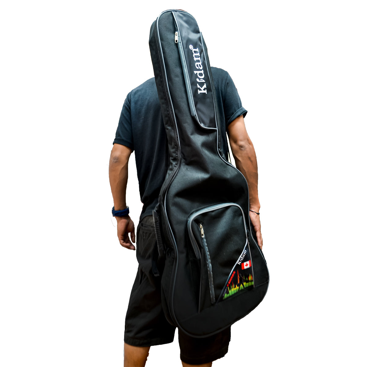 FUNDA GUITARRA ELECTRICA BORDES GRISES