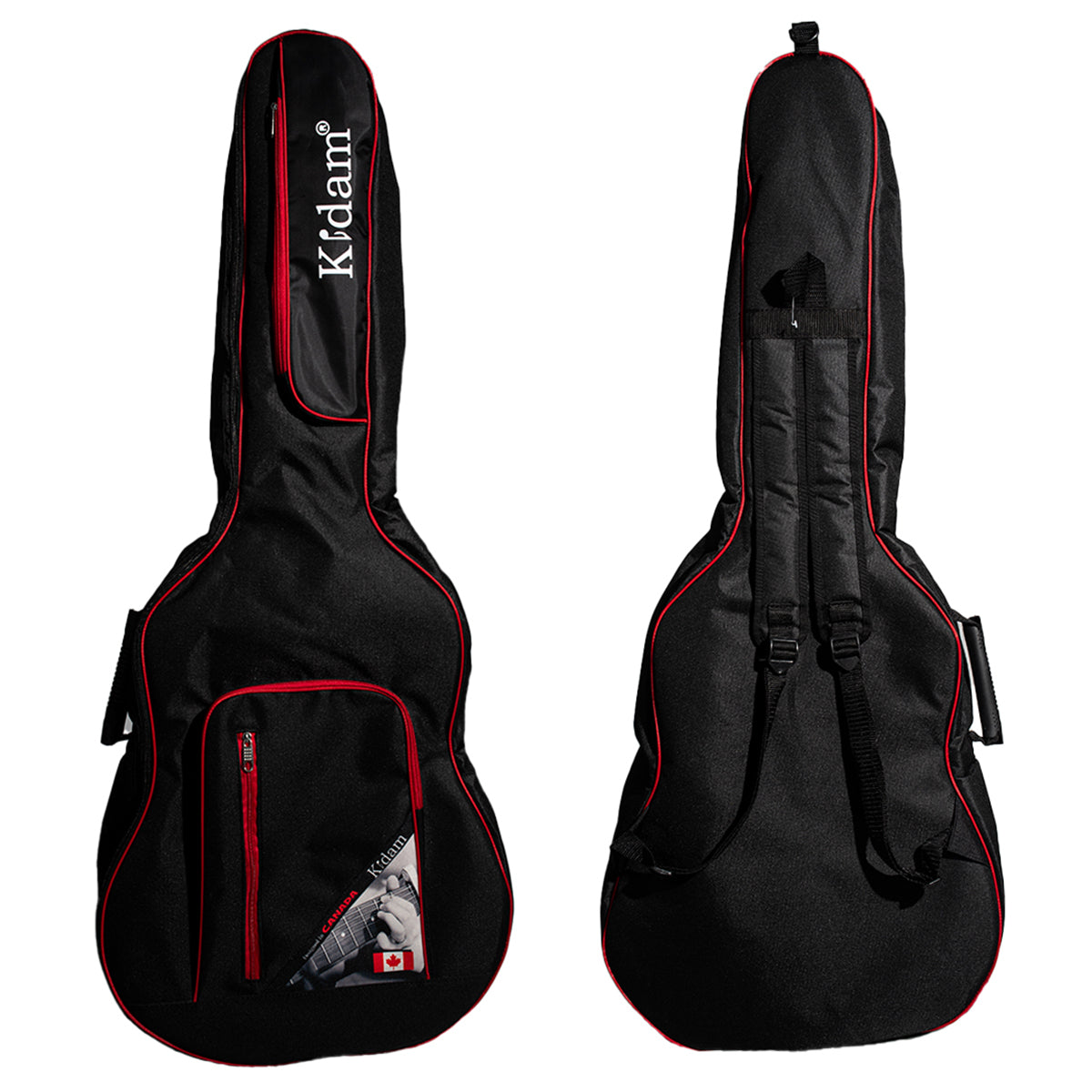 FUNDA GUITARRA TEJANA BORDES ROJOS