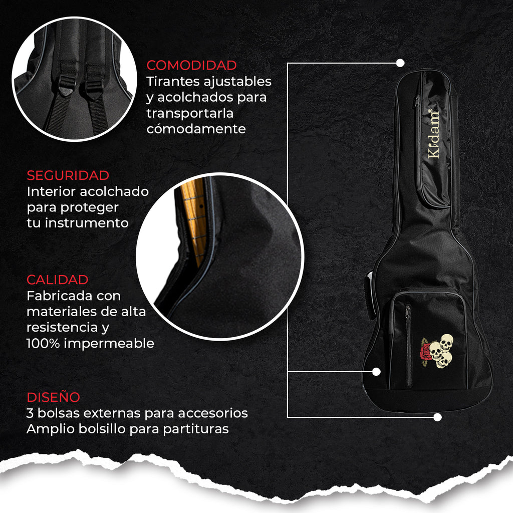 Funda Diseño Calaveras y rosas