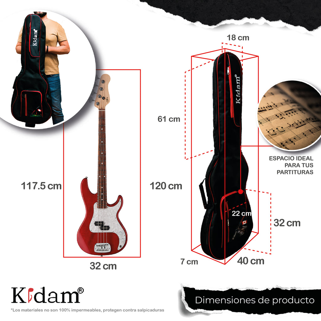 FUNDA BAJO ELECTRICO - BORDES ROJOS