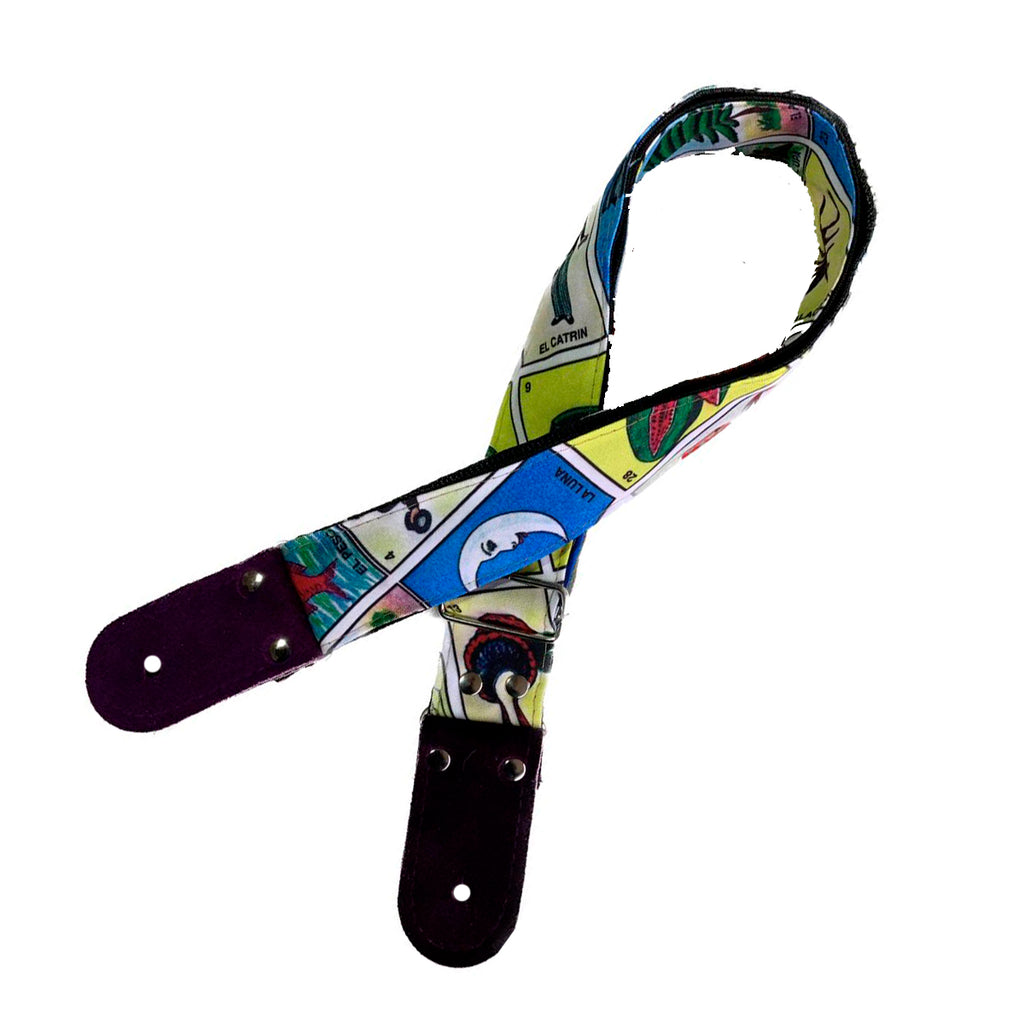 STRAP GUITARRA/BAJO - DISEÑO IMPRESO - STRAP LOTERIA