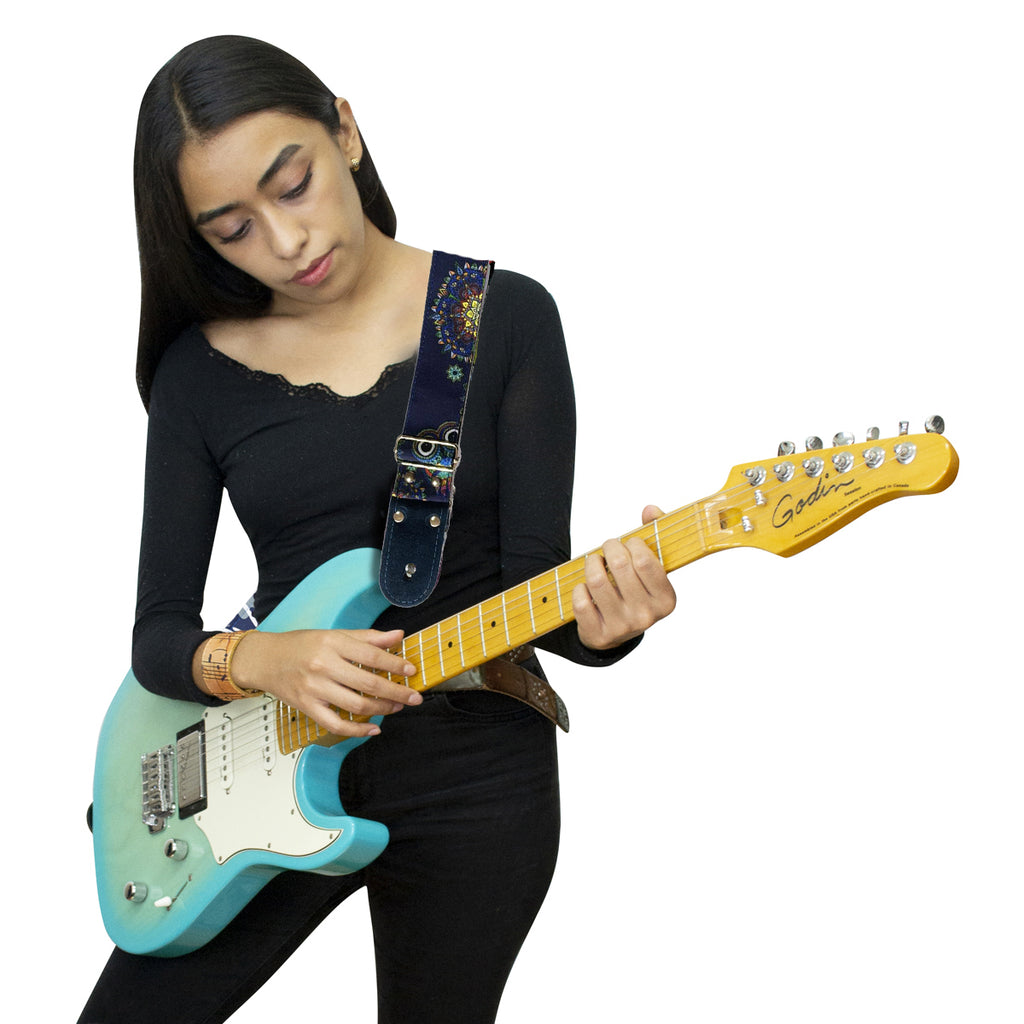 STRAP GUITARRA/BAJO - DISEÑO IMPRESO - STRAP BÚHO
