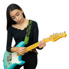 STRAP GUITARRA/BAJO - DISEÑO IMPRESO - STRAP FOLLAJE