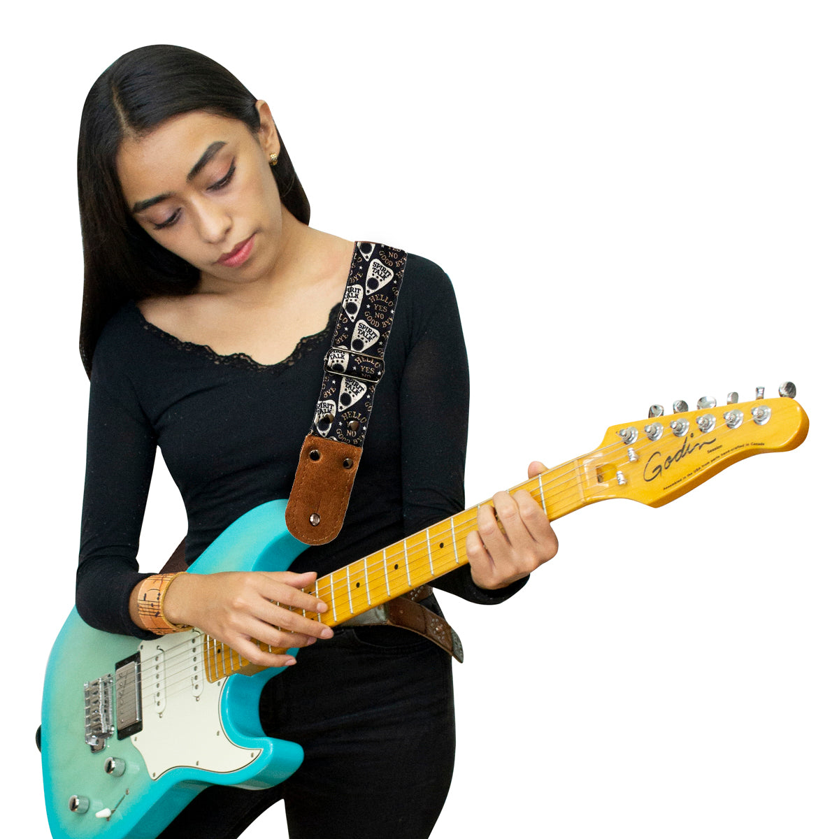 STRAP GUITARRA/BAJO - DISEÑO IMPRESO - STRAP OUIJA
