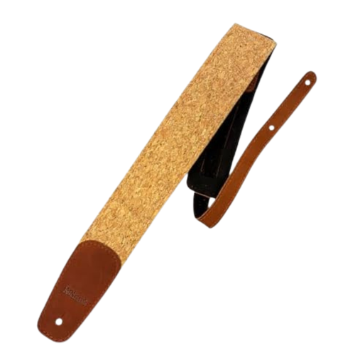 Correa de piel para guitarra o  color Corcho