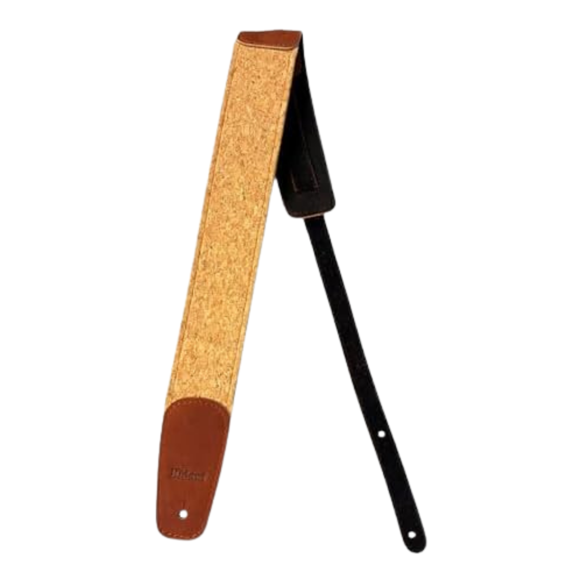 KIDAM | Correa para guitarra | Correa de piel para guitarra o para bajo | Guitar strap con 7 cm de ancho acojinado color Corcho, ajustable desde 112 hasta 132 cm. | 1 pza