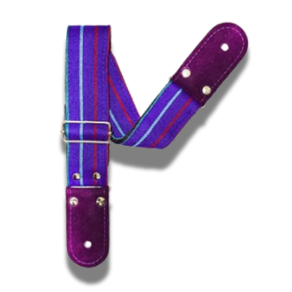 STRAP GUITARRA/BAJO - RAYAS MORADO