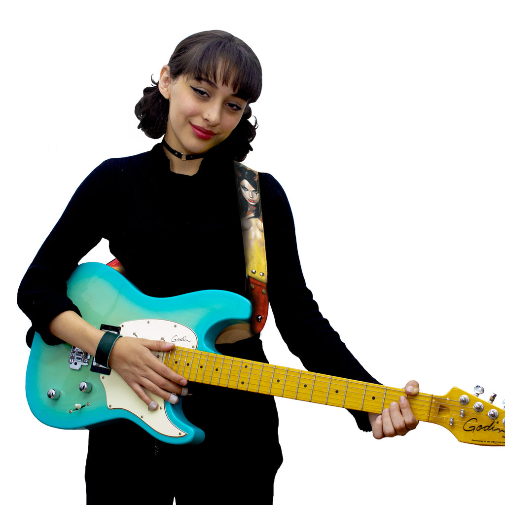 STRAP GUITARRA/BAJO - DISEÑO IMPRESO - STRAP INFIERNO