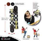 STRAP GUITARRA/BAJO - DISEÑO IMPRESO - AJEDREZ