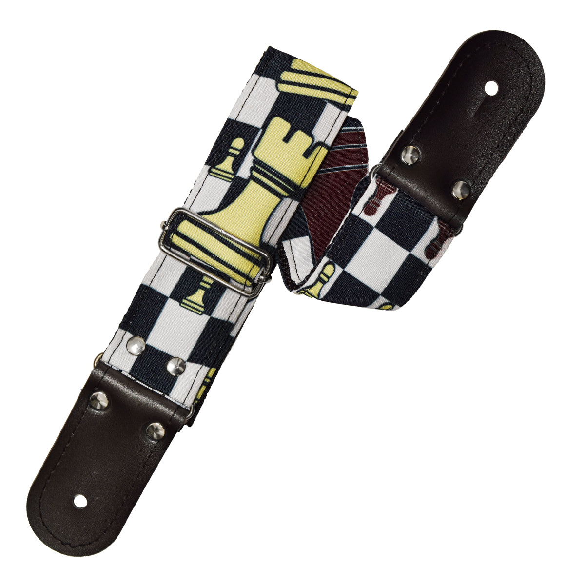 STRAP GUITARRA/BAJO - DISEÑO IMPRESO - AJEDREZ