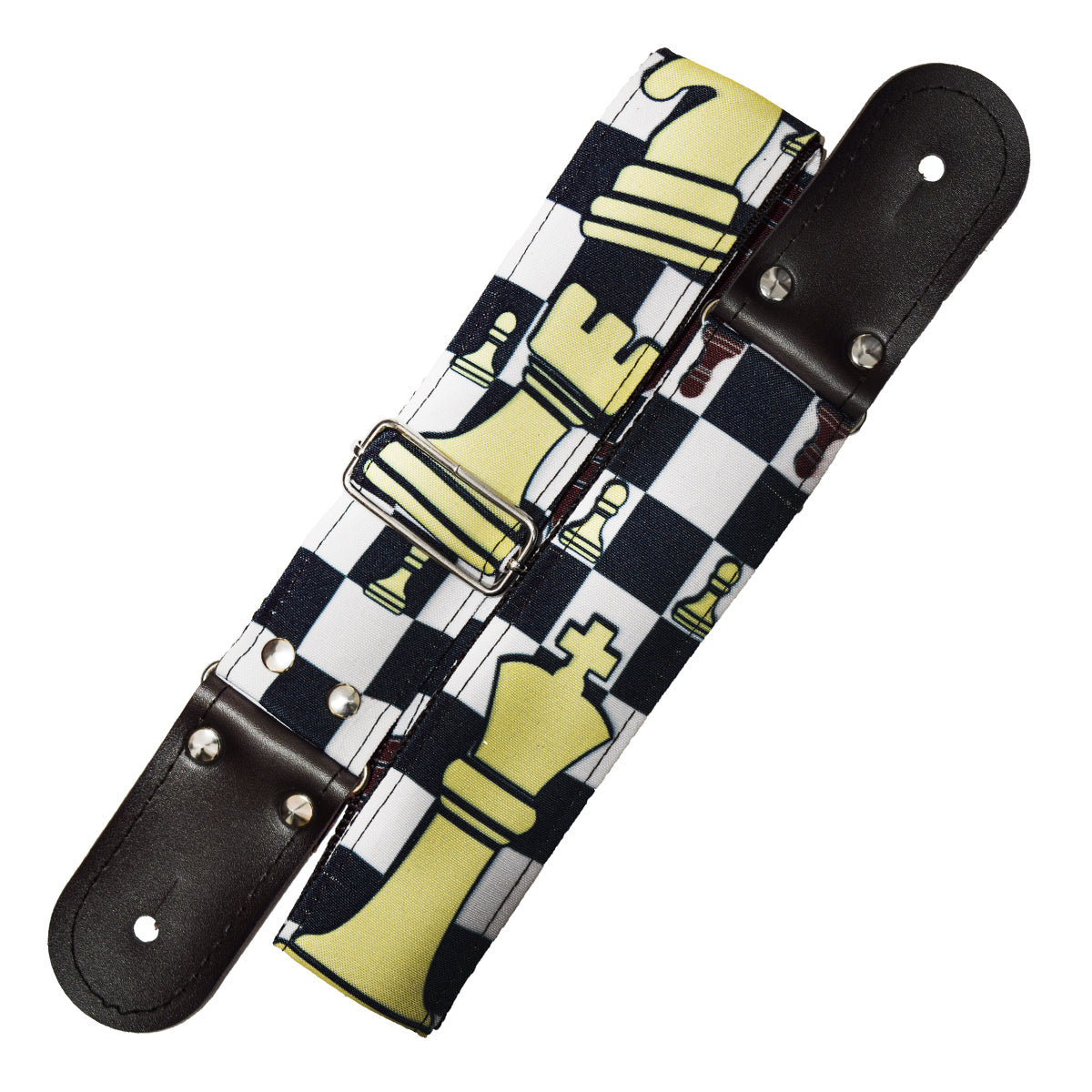 STRAP GUITARRA/BAJO - DISEÑO IMPRESO - AJEDREZ
