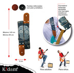 STRAP GUITARRA/BAJO - DISEÑO IMPRESO - STRAP CALAVERA MEXICANA