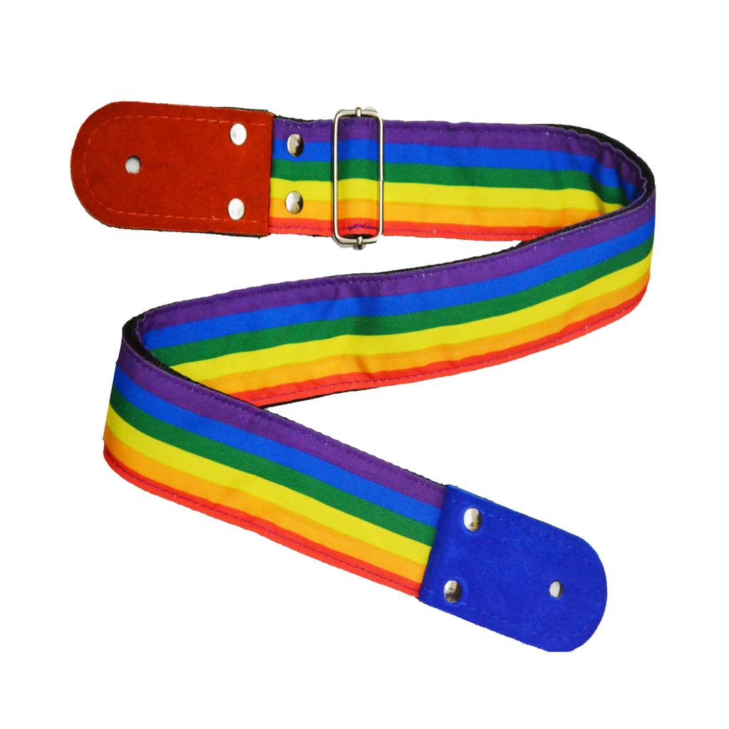 STRAP GUITARRA/BAJO - DISEÑO IMPRESO - STRAP ACOÍRIS LINEAL