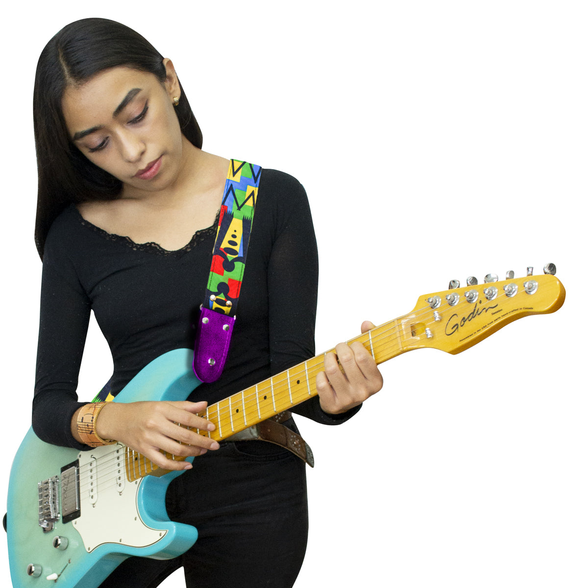 STRAP GUITARRA/BAJO - DISEÑO IMPRESO - ARTE MODERNO