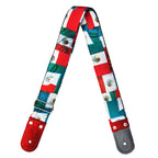 STRAP GUITARRA/BAJO - DISEÑO IMPRESO - BANDERA MÉXICO
