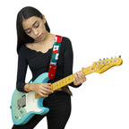 STRAP GUITARRA/BAJO - DISEÑO IMPRESO - BANDERA MÉXICO
