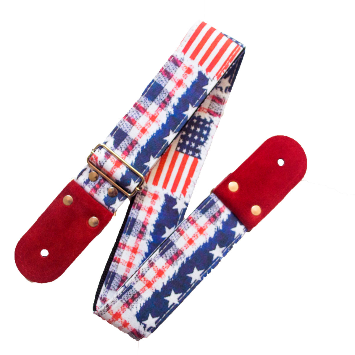 STRAP GUITARRA/BAJO - DISEÑO IMPRESO - BANDERA USA