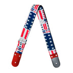 STRAP GUITARRA/BAJO - DISEÑO IMPRESO - BANDERA USA
