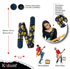 STRAP GUITARRA/BAJO - DISEÑO IMPRESO - CARITA DERRETIDA
