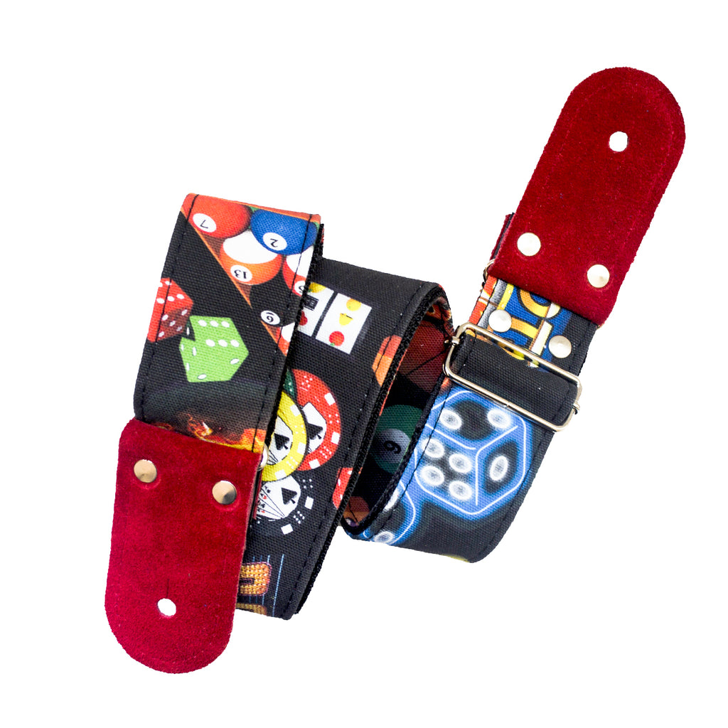STRAP GUITARRA/BAJO - DISEÑO IMPRESO - STRAP CASINO