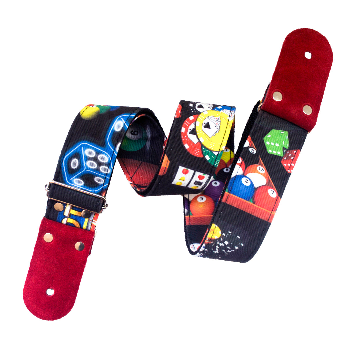 STRAP GUITARRA/BAJO - DISEÑO IMPRESO - STRAP CASINO