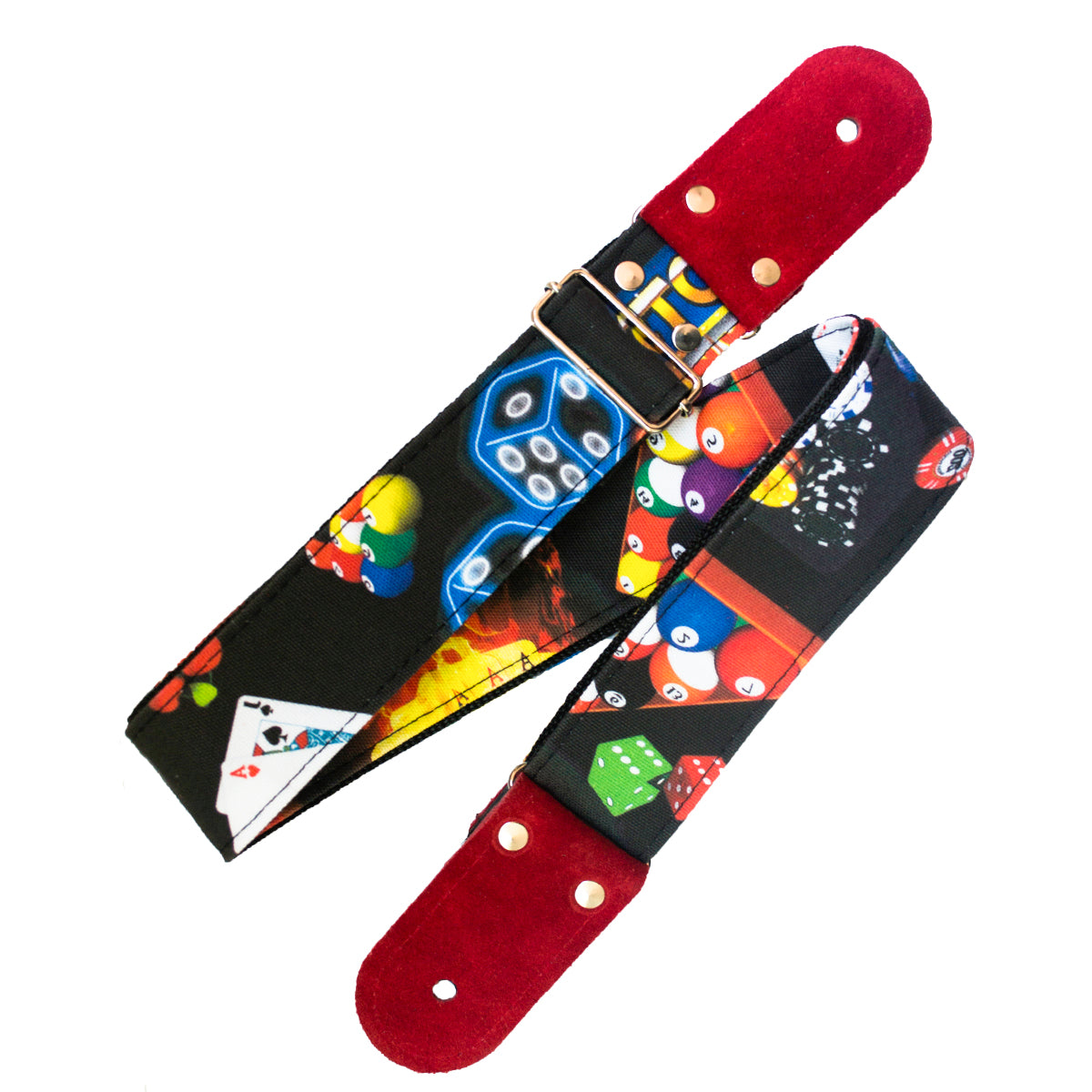 STRAP GUITARRA/BAJO - DISEÑO IMPRESO - STRAP CASINO