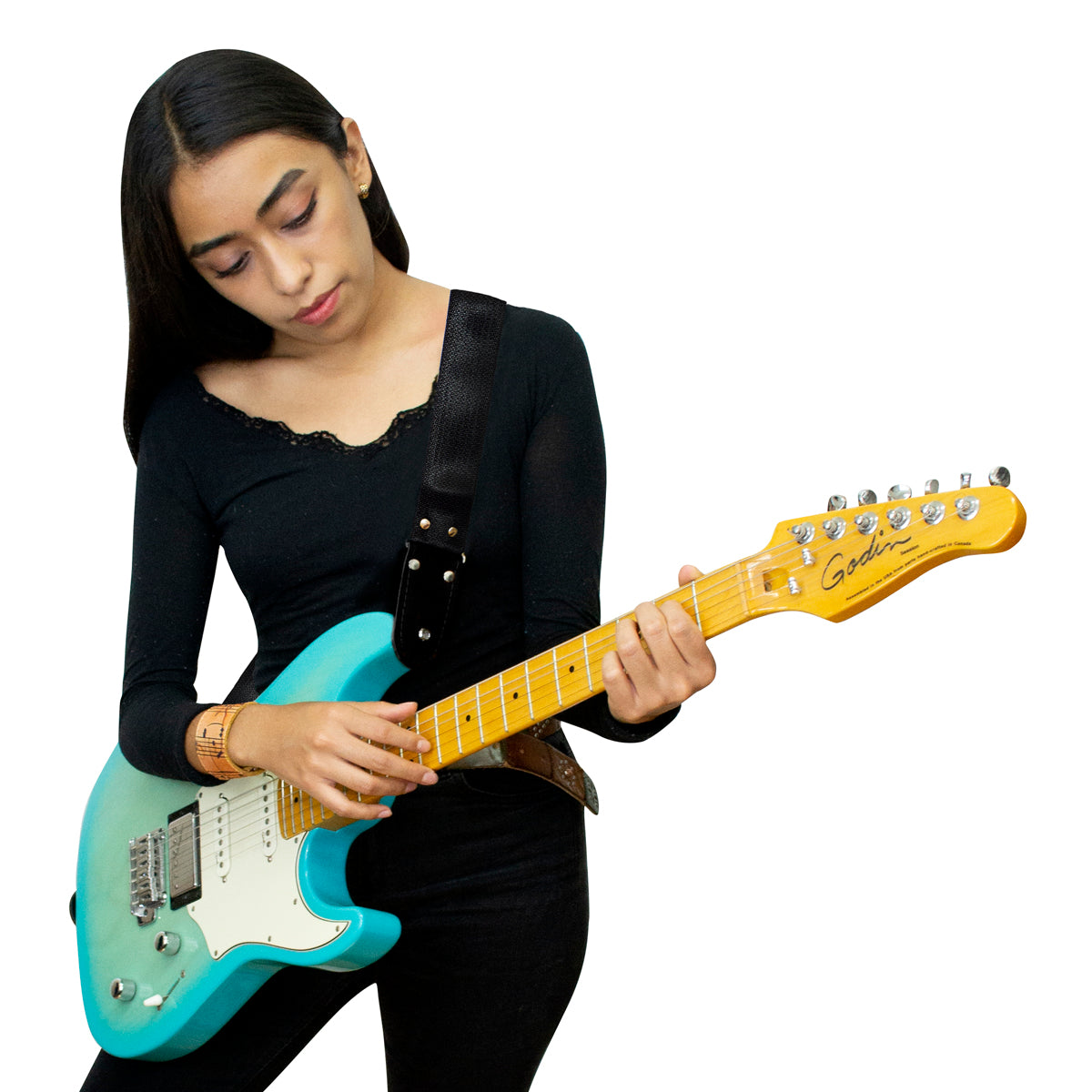 STRAP GUITARRA/BAJO - NEGRO