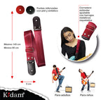 STRAP GUITARRA/BAJO - VINO