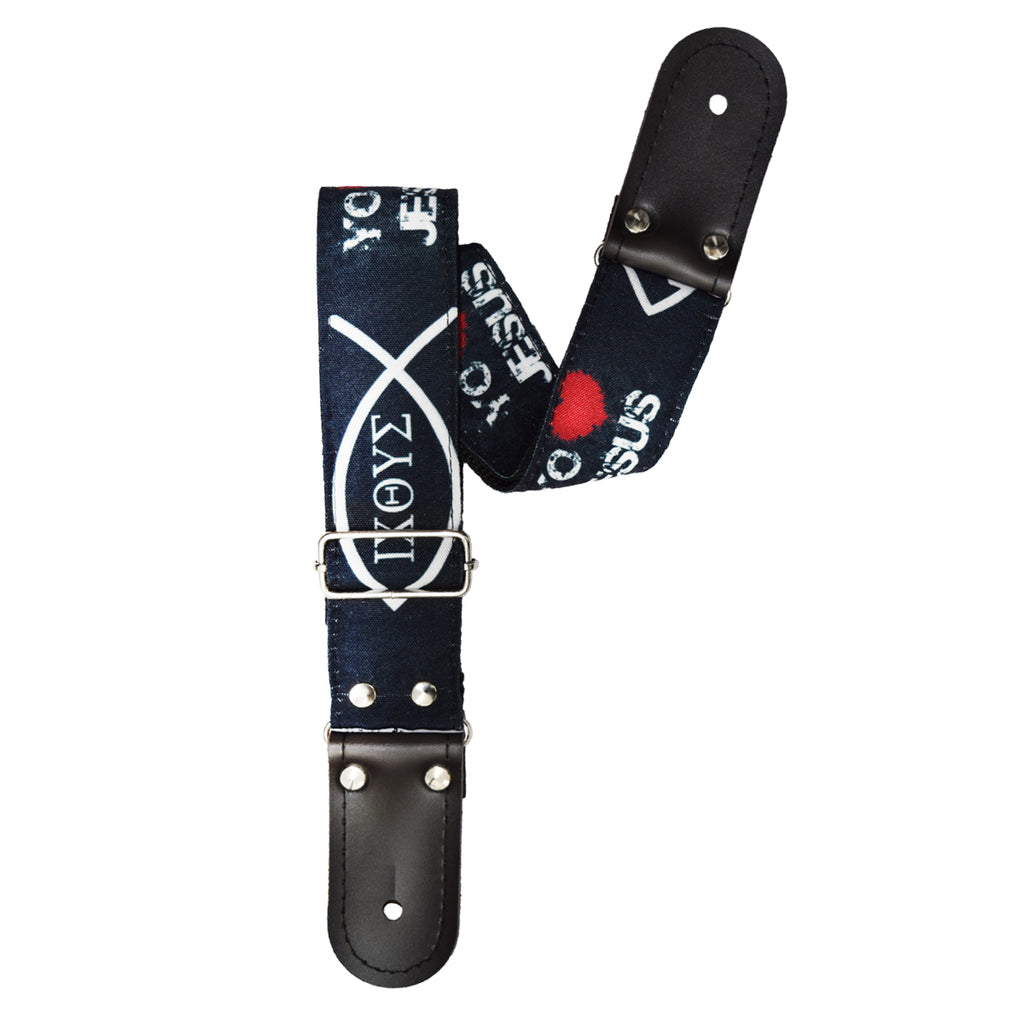 STRAP GUITARRA/BAJO - DISEÑO IMPRESO - STRAP CRISTIANO